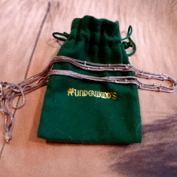 NWOT Silver 3 strand necklace from Italy. - Picture 11 of 12